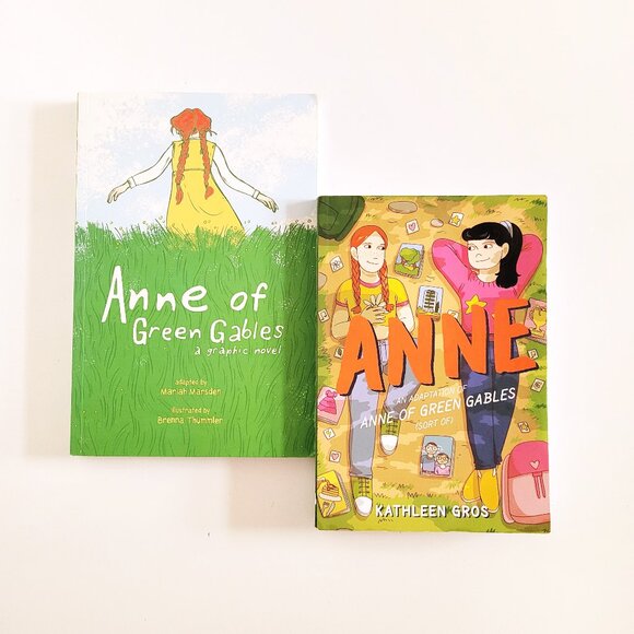 Anne of Green Gables and Adaptation Of Version Graphic Novel Book Lot - Picture 1 of 2